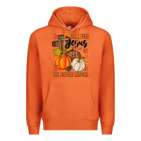 Carrot fall for jesus he never leaves Premium Hoodie - MaliasSmallBusiness