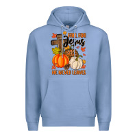 Colony Blue fall for jesus he never leaves Premium Hoodie - MaliasSmallBusiness