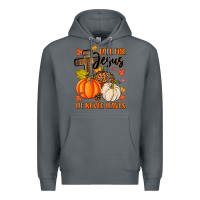 Rock fall for jesus he never leaves Premium Hoodie - MaliasSmallBusiness