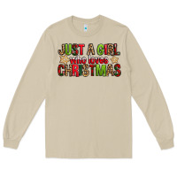 Mushroom just a girl who loves christmas with cookies Long Sleeve Tee - FaDigitalArtStudio
