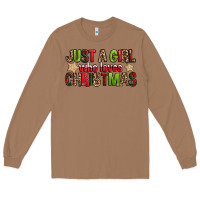 Toasted Coconut just a girl who loves christmas with cookies Long Sleeve Tee - FaDigitalArtStudio