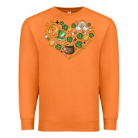 Carrot st patricks  hearts Premium Sweatshirt - MaliasSmallBusiness
