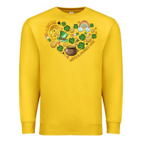 Lemon st patricks  hearts Premium Sweatshirt - MaliasSmallBusiness