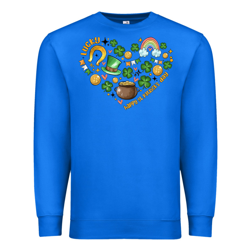 St Patricks  Hearts Premium Sweatshirt by MaliasSmallBusiness | Teevron