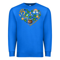 True Royal st patricks  hearts Premium Sweatshirt - MaliasSmallBusiness
