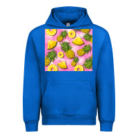 Cobalt pink pineapple Urban Hoodie - BarkalooDesign