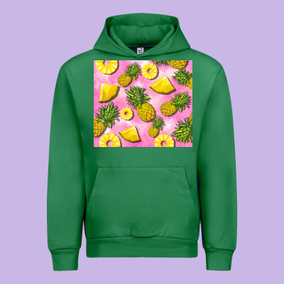 Pink Pineapple Urban Hoodie Designed By Barkaloodesign