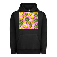 Pigment Black pink pineapple Urban Hoodie - BarkalooDesign
