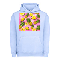 Pigment Grape Ice pink pineapple Urban Hoodie - BarkalooDesign