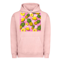 Pigment Salmon pink pineapple Urban Hoodie - BarkalooDesign