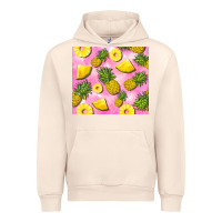 Sandshell pink pineapple Urban Hoodie - BarkalooDesign