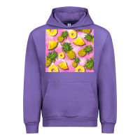 Tulip pink pineapple Urban Hoodie - BarkalooDesign