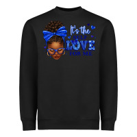 Black sorority colors it's the self love for me afro wom Heavyweight Sweatshirt - texasbilliewilder
