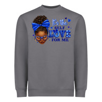 Storm sorority colors it's the self love for me afro wom Heavyweight Sweatshirt - texasbilliewilder