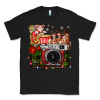 Black Christmas Santa Vintage Camera Classic Tee - FaDigitalArtStudio