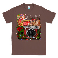 Chestnut Christmas Santa Vintage Camera Classic Tee - FaDigitalArtStudio