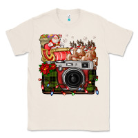 Natural Christmas Santa Vintage Camera Classic Tee - FaDigitalArtStudio