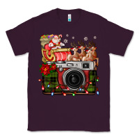Plum Christmas Santa Vintage Camera Classic Tee - FaDigitalArtStudio