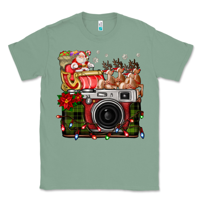 Christmas Santa Vintage Camera Classic Tee by FaDigitalArtStudio | Teevron