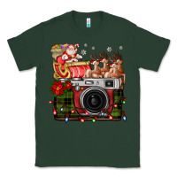 Sports Green Christmas Santa Vintage Camera Classic Tee - FaDigitalArtStudio