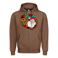 Chestnut santa texas map Zipper Hoodie - JahusDesignShop