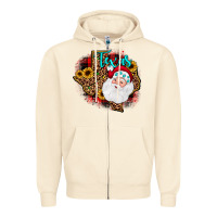 Sandshell santa texas map Zipper Hoodie - JahusDesignShop