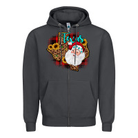 Smoke santa texas map Zipper Hoodie - JahusDesignShop