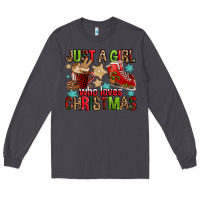 Smoke just a girl who loves christmas Long Sleeve Tee - FaDigitalArtStudio