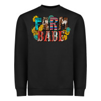 Black farm babe Heavyweight Sweatshirt - Zillion Design Studio