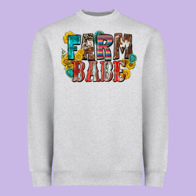 Farm Babe Heavyweight Sweatshirt Designed By Zillion Design Studio
