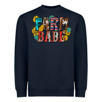 Navy farm babe Heavyweight Sweatshirt - Zillion Design Studio