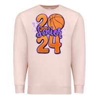 Pale Pink senior 2024 basketball Premium Sweatshirt - MaliasSmallBusiness