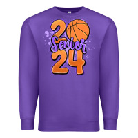 Purple senior 2024 basketball Premium Sweatshirt - MaliasSmallBusiness