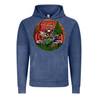 Vintage Denim Baby Cow Christmas Vintage Hoodie - RanaPortraitStore