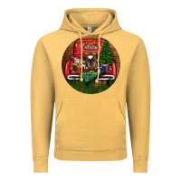Vintage Mustard Baby Cow Christmas Vintage Hoodie - RanaPortraitStore