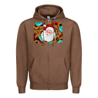Chestnut santa background Zipper Hoodie - JahusDesignShop