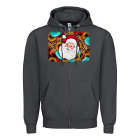 Smoke santa background Zipper Hoodie - JahusDesignShop