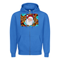 True Royal santa background Zipper Hoodie - JahusDesignShop