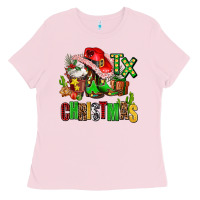 Tx Christmas Cowgirl Ladies Tee | Teevron