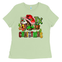 Matcha tx christmas cowgirl Ladies Tee - AdoDesignShop