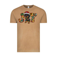 Vintage Camel dachshund puppy christmas joy Vintage Tee - RanaPortraitStore