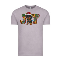 Vintage Zinc dachshund puppy christmas joy Vintage Tee - RanaPortraitStore