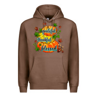 Chestnut grateful thankful blessed Premium Hoodie - MaliasSmallBusiness