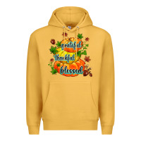 Mustard grateful thankful blessed Premium Hoodie - MaliasSmallBusiness