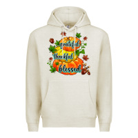 Oatmeal Heather grateful thankful blessed Premium Hoodie - MaliasSmallBusiness