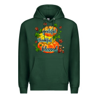 Sports Green grateful thankful blessed Premium Hoodie - MaliasSmallBusiness