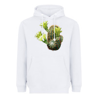 White nylon hedgehog cactus Heavyweight Hoodie - LillyAllenDesigns