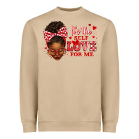 Mushroom sorority colors red and white it's the self love f Heavyweight Sweatshirt - texasbilliewilder