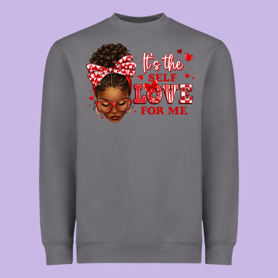 Heavyweight Sweatshirt sorority colors red and white it's the self love f