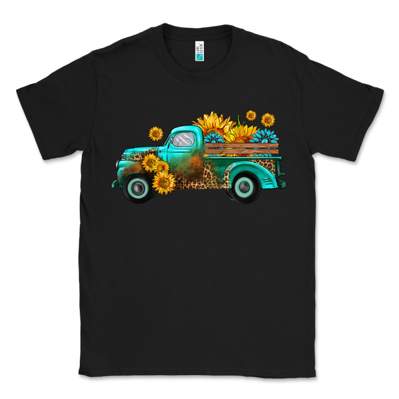 Farm Truck With Sunflower Classic Tee by HRA Design Shop | Teevron
